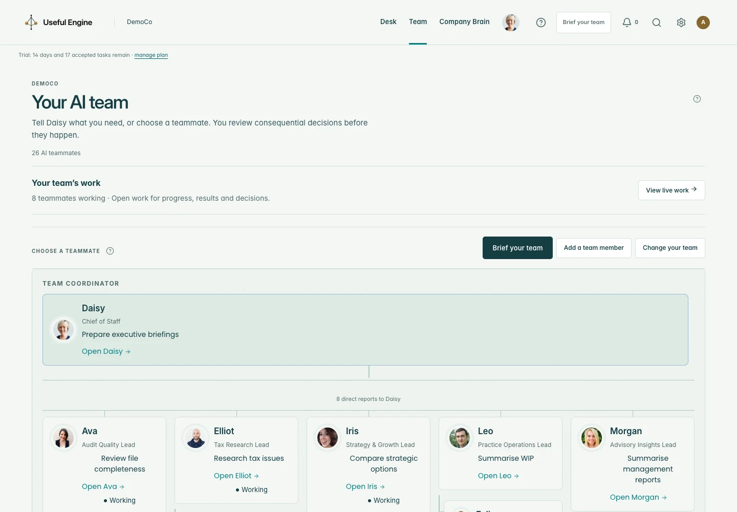 Useful Engine your ai team